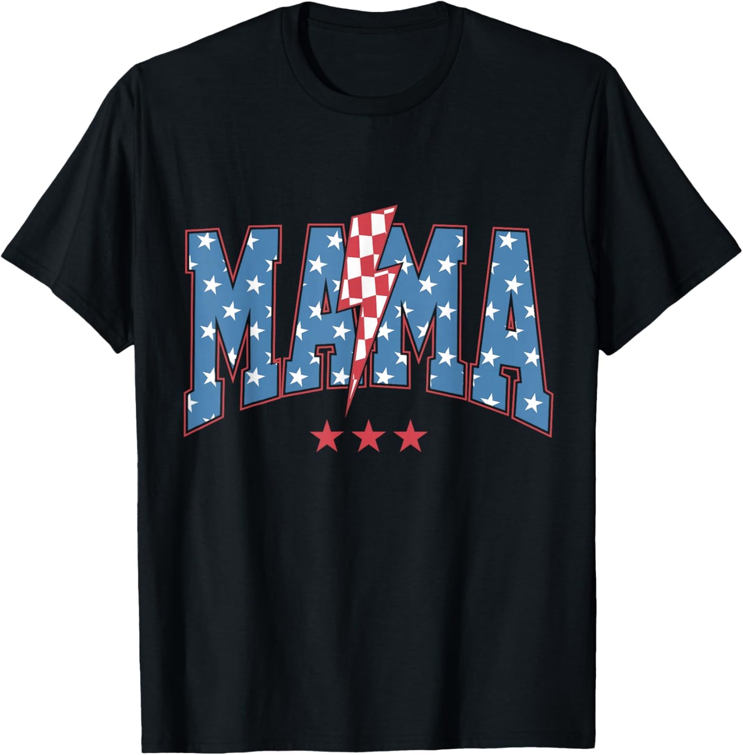 Mama Dada Mini 4th of July American Family Matching T-Shirt - T-Shirt | Black