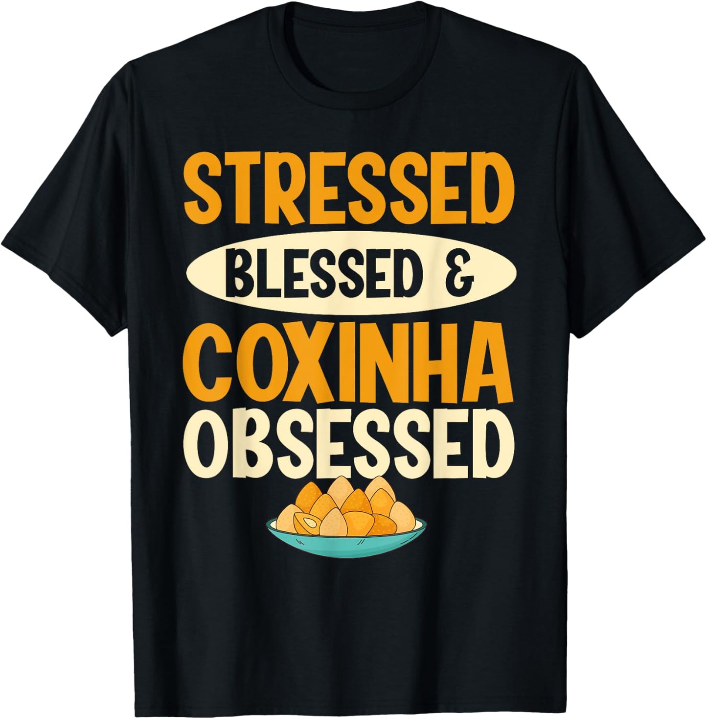 Brazilian Food Coxinha Design for a Coxinha cook T-Shirt - T-Shirt | Black