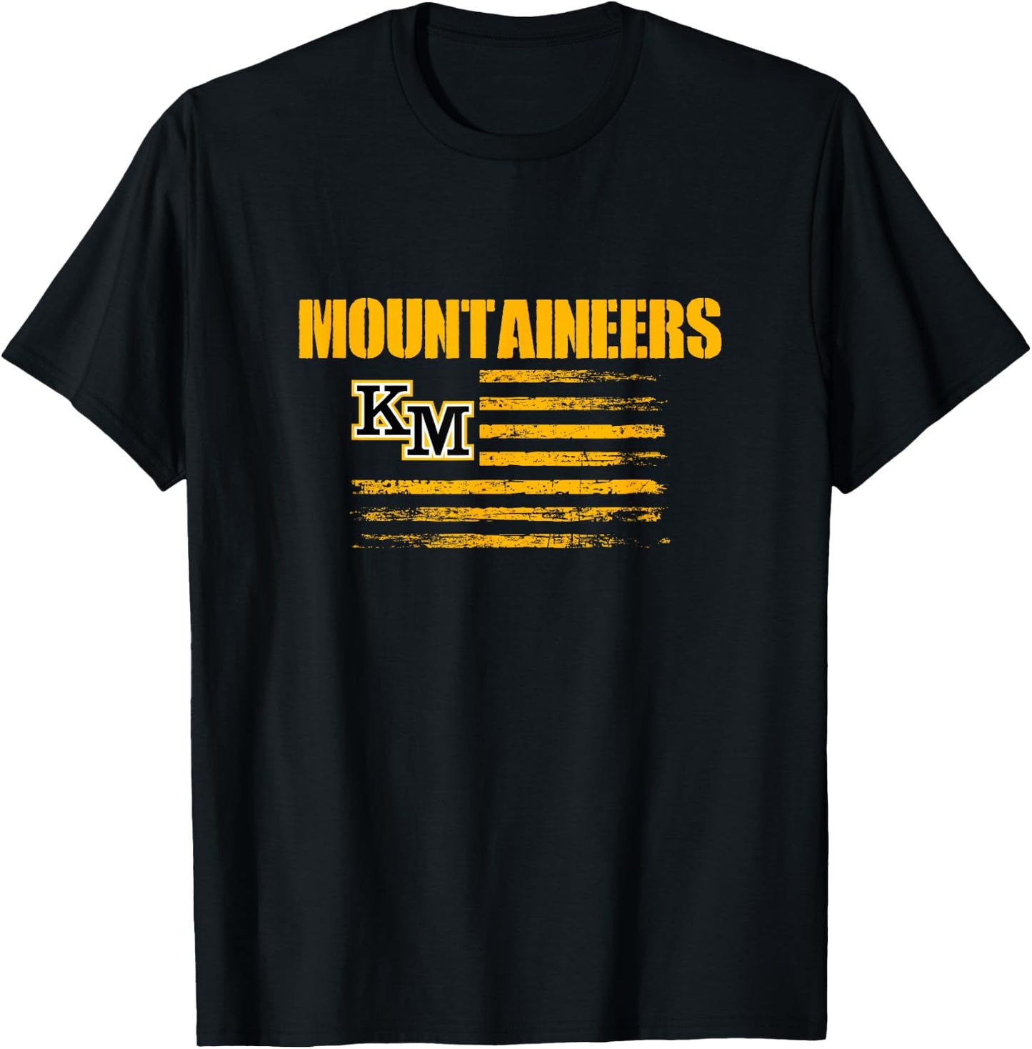 Logo USA Flag Pride HS T-Shirt - T-Shirt | Black
