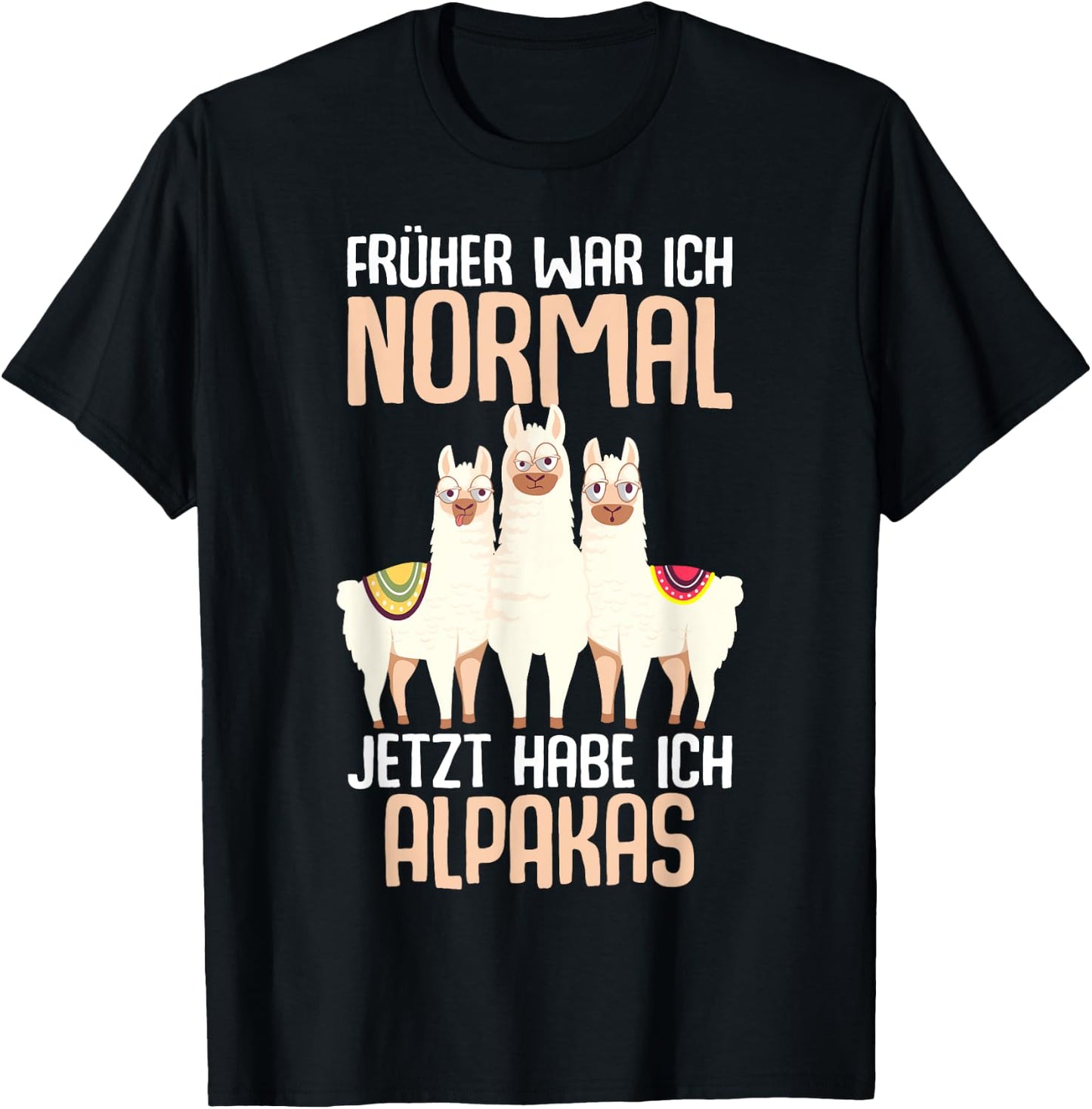 Alpaka Lama Alpaka Llama T-Shirt - T-Shirt | Black