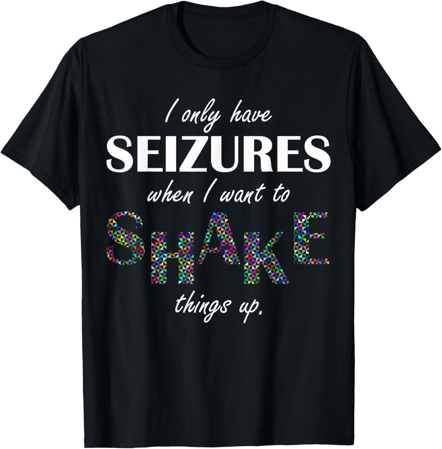 Politically Incorrect But Funny Seizure Joke XL Brown T-Shirt - T-Shirt | Black