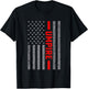 American Flag Umpire US Flag Vintage Dad T-Shirt - T-Shirt | Black