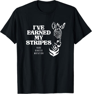 I've Earned My Stripes Medical Zebra Rare Diagnosis Special T-Shirt - T-Shirt | Black