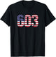 603 New Hampshire Area Code T-Shirt - T-Shirt | Black