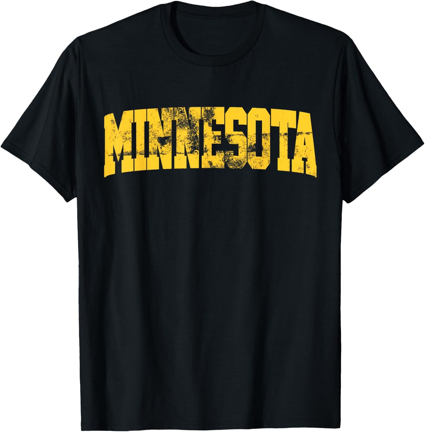 Retro Minnesota Vintage Minnesota Maroon Gold Throwback T-Shirt - T-Shirt | Black