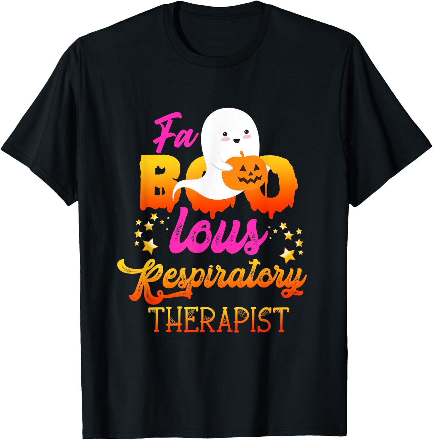 Faboolous Respiratory Therapist Halloween Trick Or Treat T-Shirt - T-Shirt | Black