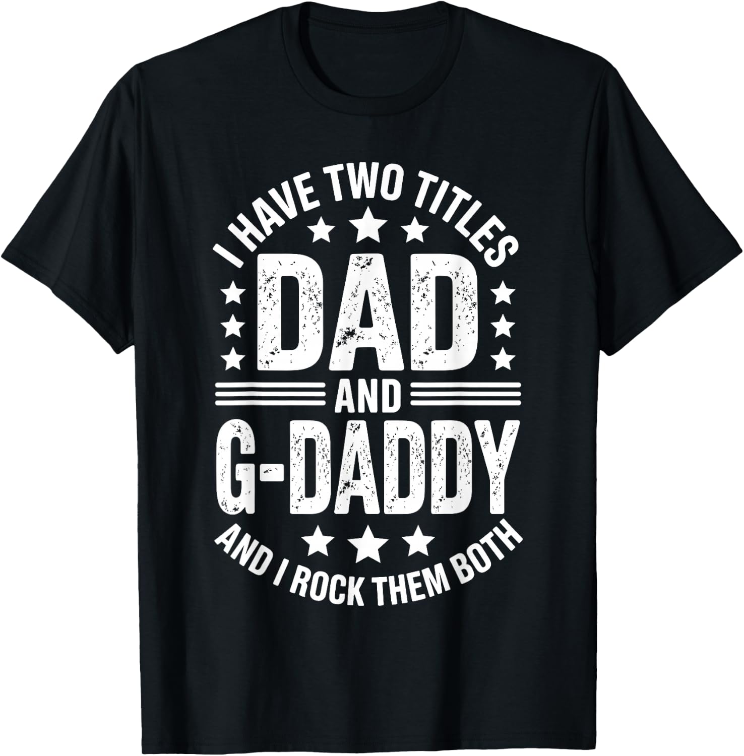 G-Daddy Art for Grandpa Papa Men G Daddy Grandpa G-Daddy T-Shirt - T-Shirt | Black