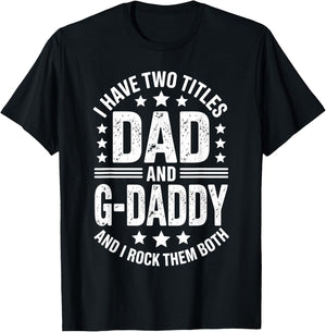 G-Daddy Art for Grandpa Papa Men G Daddy Grandpa G-Daddy T-Shirt - T-Shirt | Black