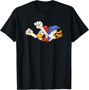Fun Super Flying Chicken Funny Farm Gift Poultry Kids T-Shirt - T-Shirt | Black
