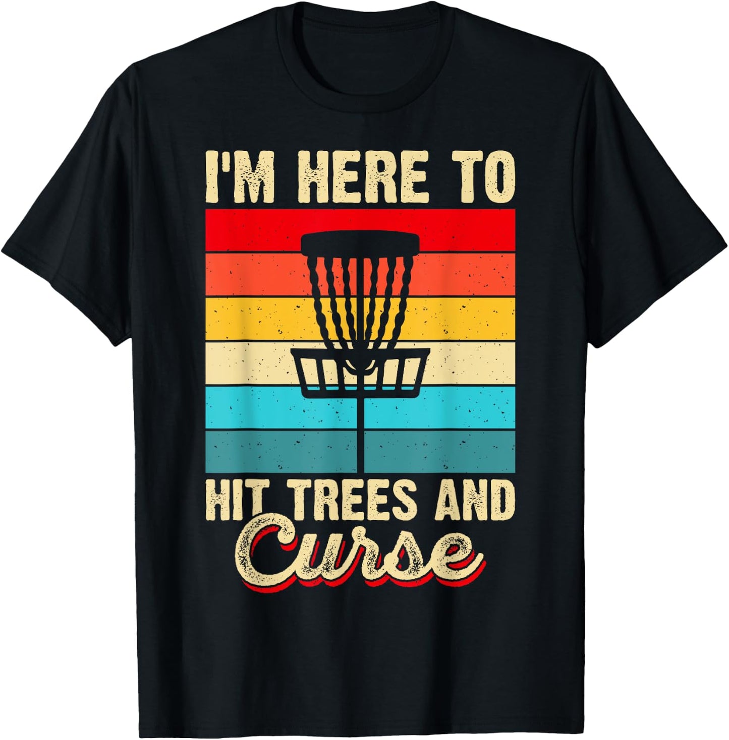 Disc Golf Shirt Disc Golf Bekleidung Herren Disc Golf Zubehör T-Shirt - T-Shirt | Black