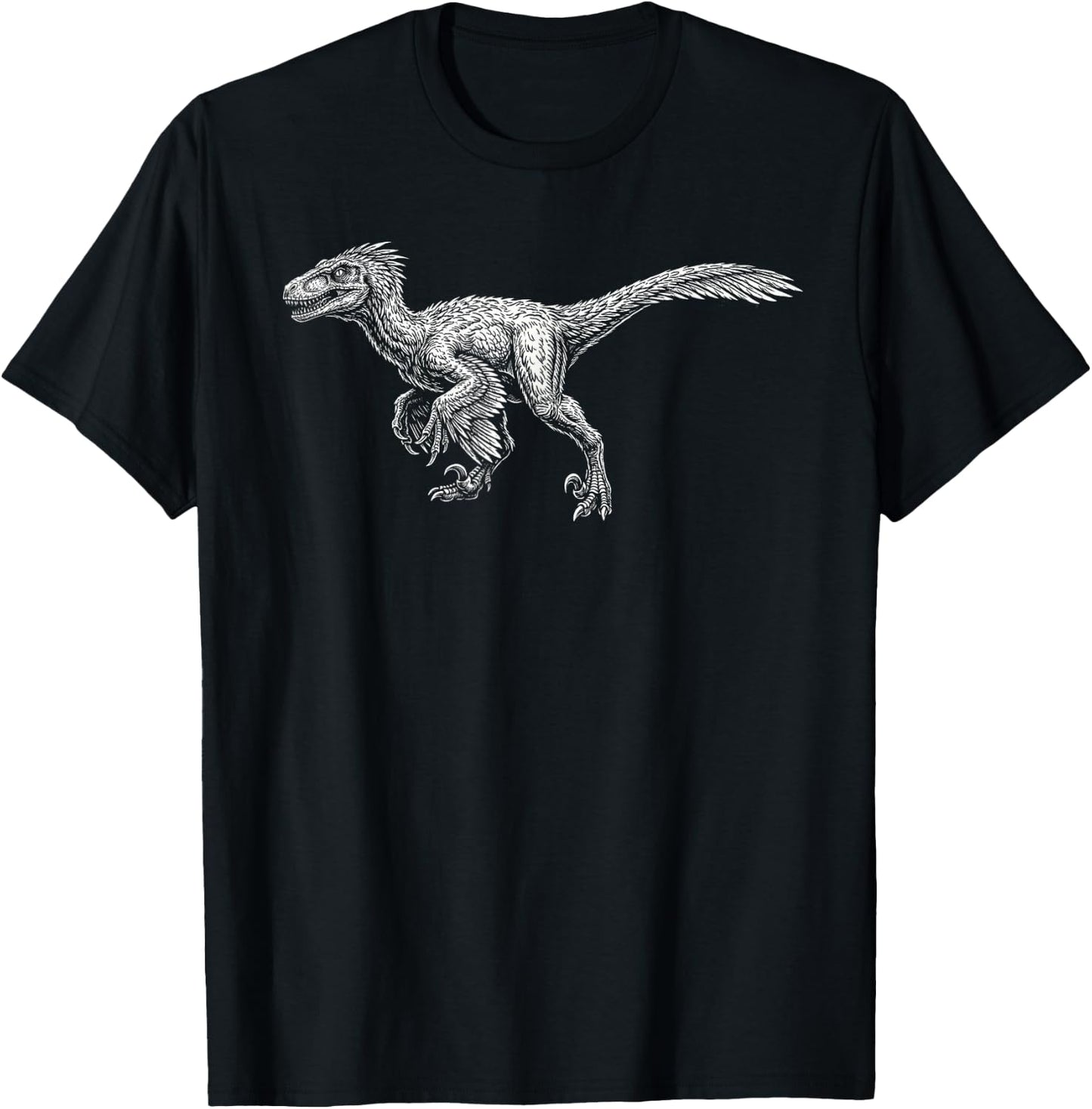 Utahraptor Dinosaur T-Shirt - T-Shirt | Black