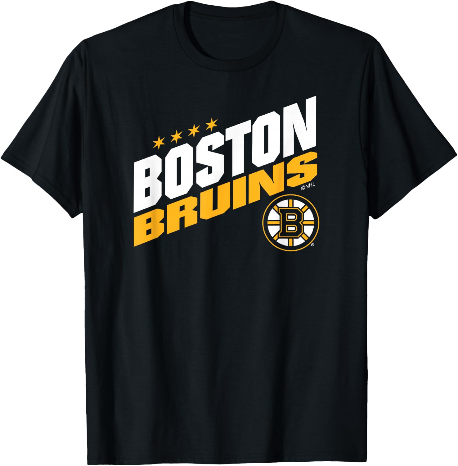 Boston Bruins Fuel Black Officially Licensed T-Shirt - T-Shirt | Black