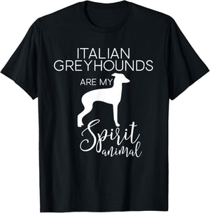 Italian Greyhound IG Iggy Dog Spirit Animal J000287 T-Shirt - T-Shirt | Black