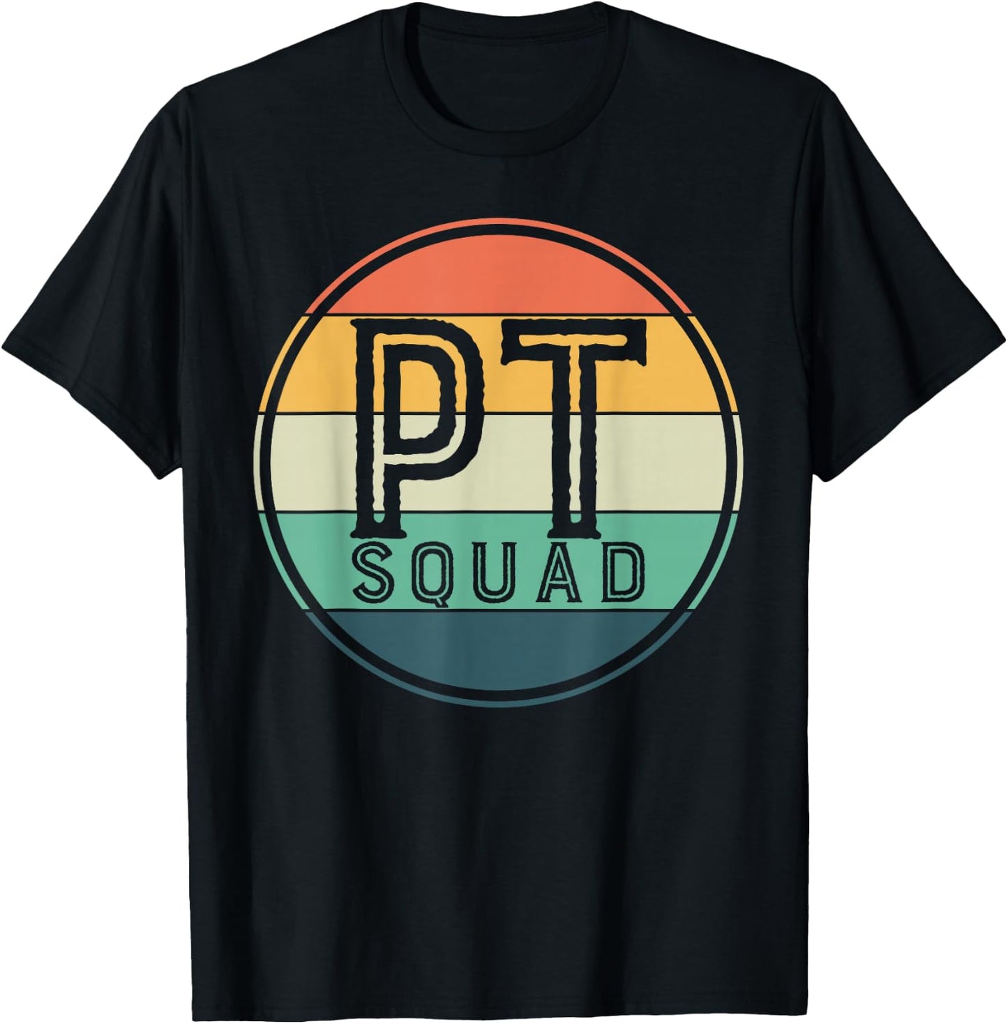 Physiotherapy Crew Retro Physiotherapist T-Shirt - T-Shirt | Black