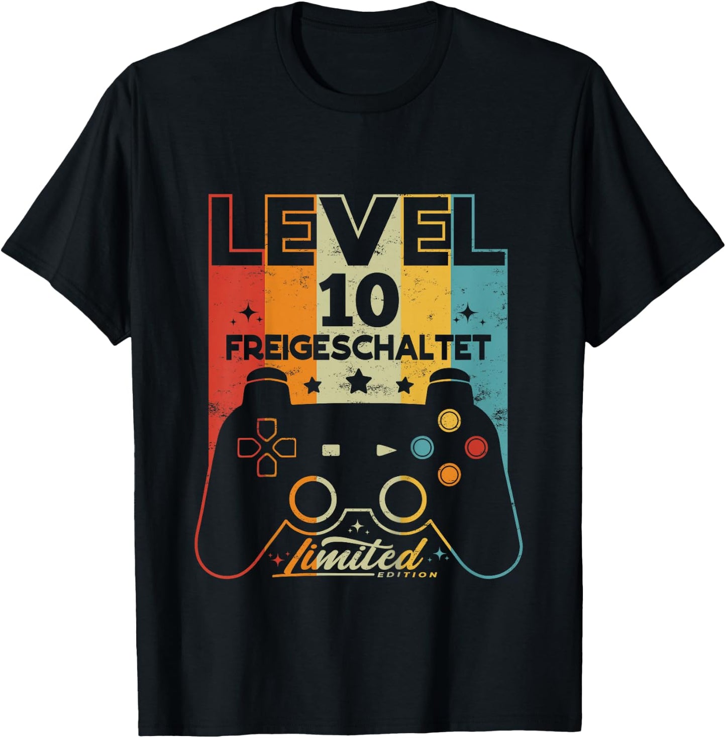 Children's 10 Years Boy Girl Gamer Born 2012 10th Birthday , black, 80 T-Shirt - T-Shirt | Black