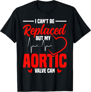 Aortic Valve Surgery Aortic Dissection Warrior Valve Repair T-Shirt - T-Shirt | Black