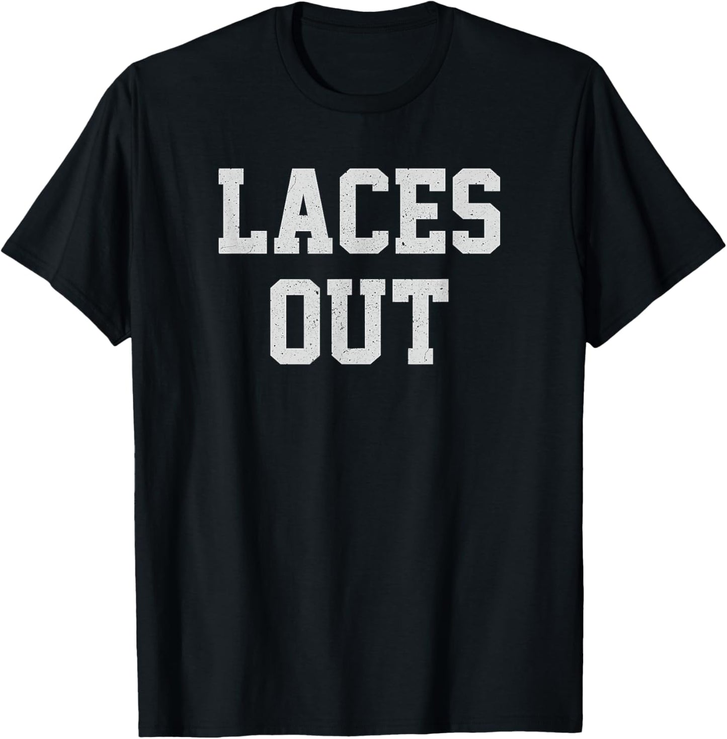 Laces Out Shirt / Funny Football Shirt Laces Out T-Shirt - T-Shirt | Black