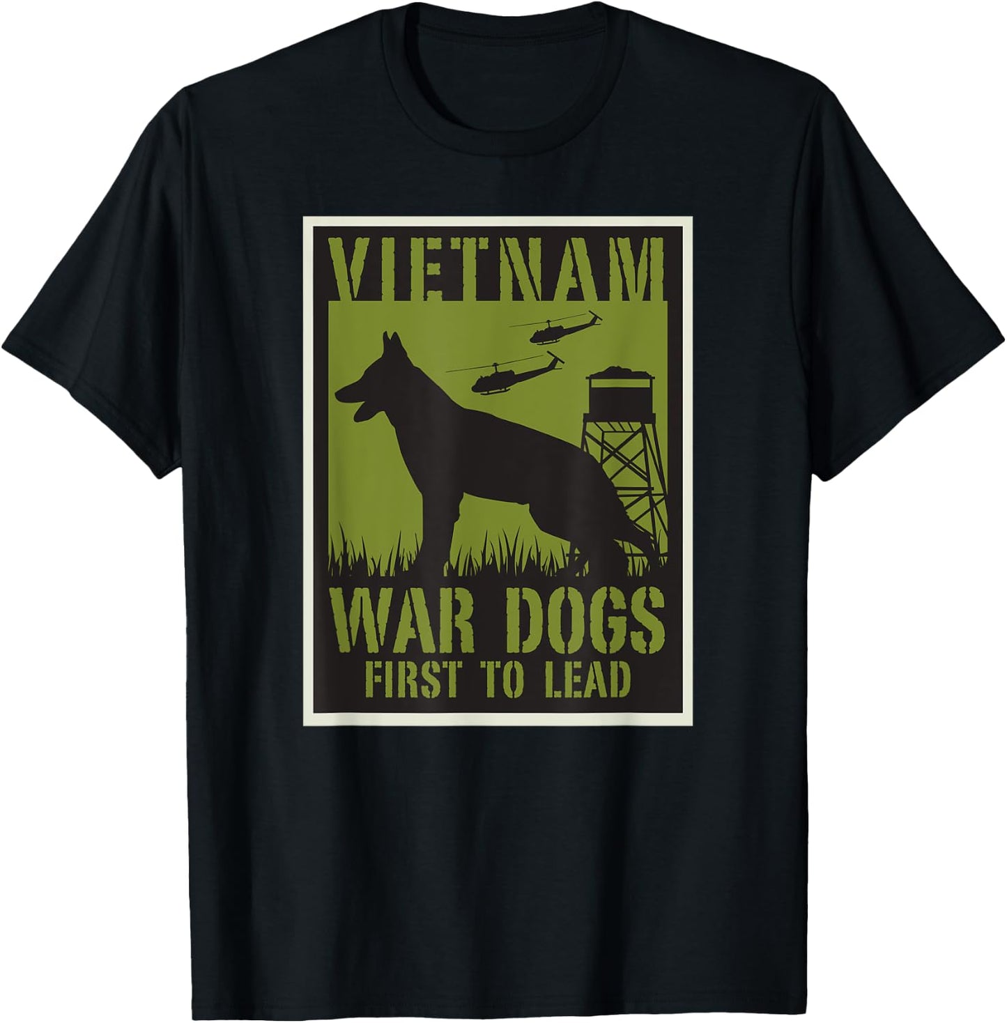 Vietnam War Dogs , Black, S T-Shirt - T-Shirt | Black