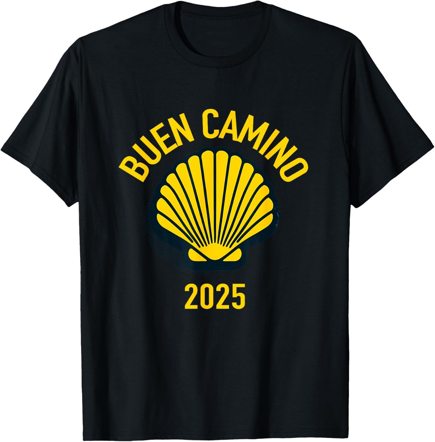Hiking Santiago de Compostela shell 2025 , Blue, S T-Shirt - T-Shirt | Black