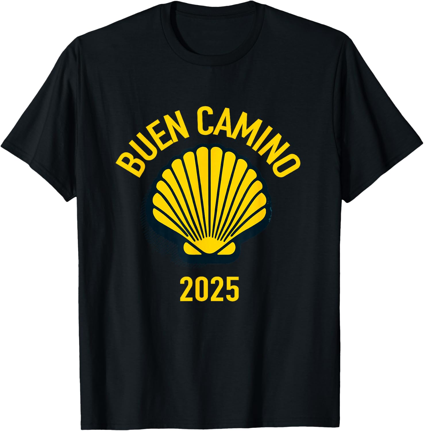 Hiking Santiago de Compostela shell 2025 , Blue, S T-Shirt - T-Shirt | Black