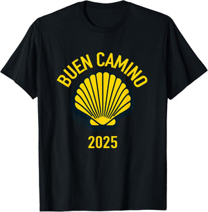 Hiking Santiago de Compostela shell 2025 , Blue, S T-Shirt - T-Shirt | Black