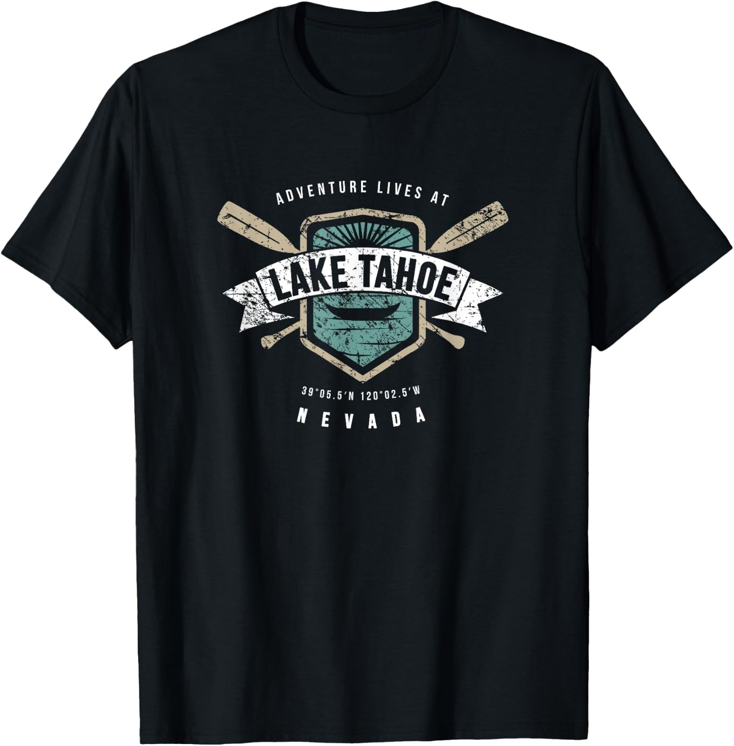 Lake Tahoe Nevada Fishing Boating Camping Outdoor Gift T-Shirt - T-Shirt | Black