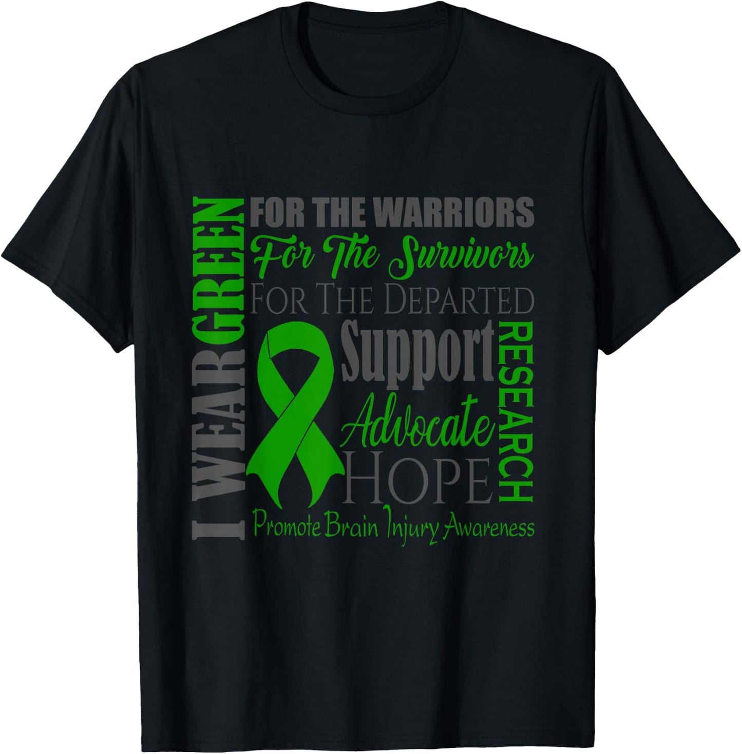 TBI Traumatic Brain Injury Awareness T-Shirt - T-Shirt | Black