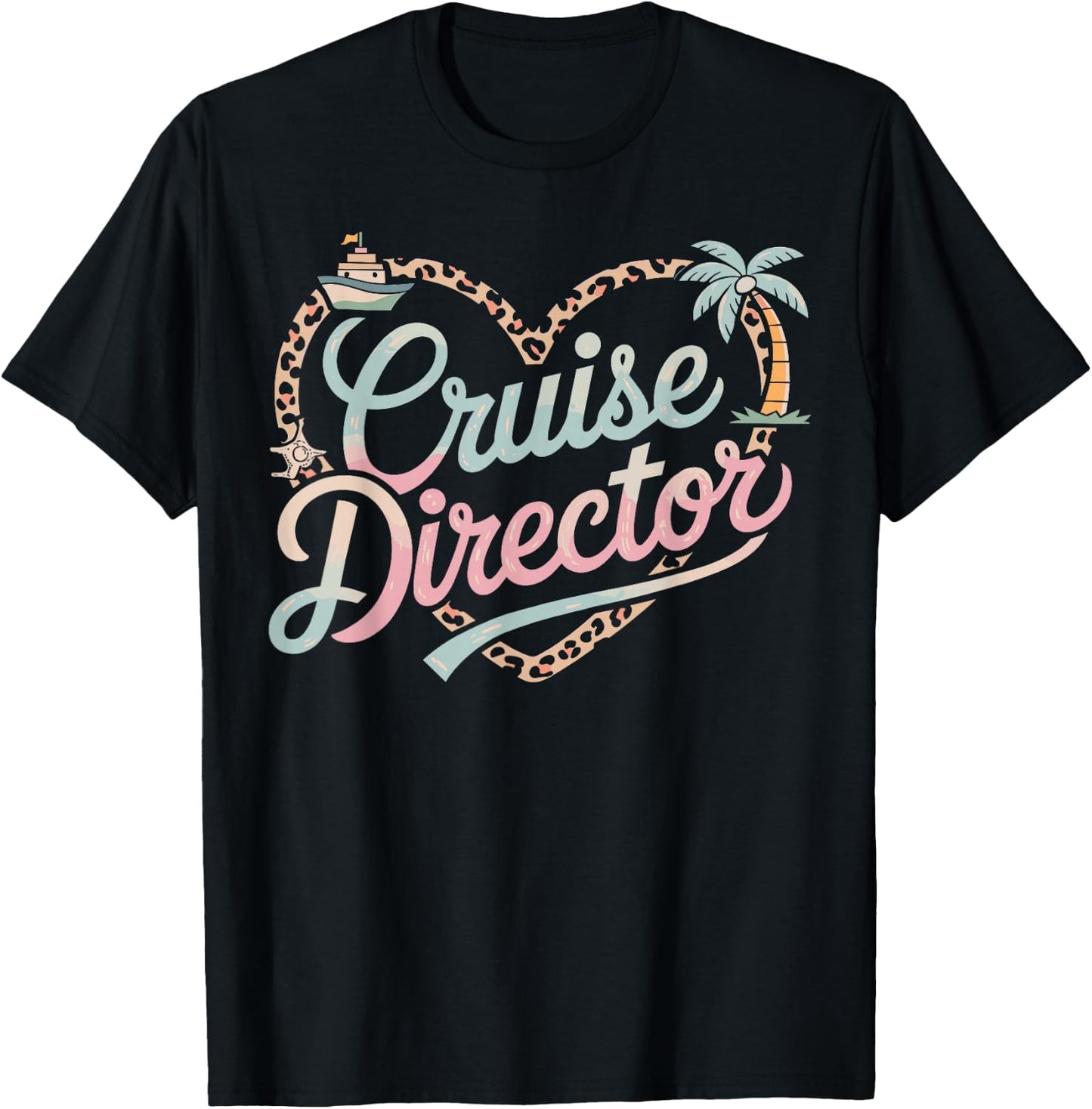 Funny Cruise Director Appreciation JM -Adults Black Small Short Sleeve T-Shirt - T-Shirt | Black