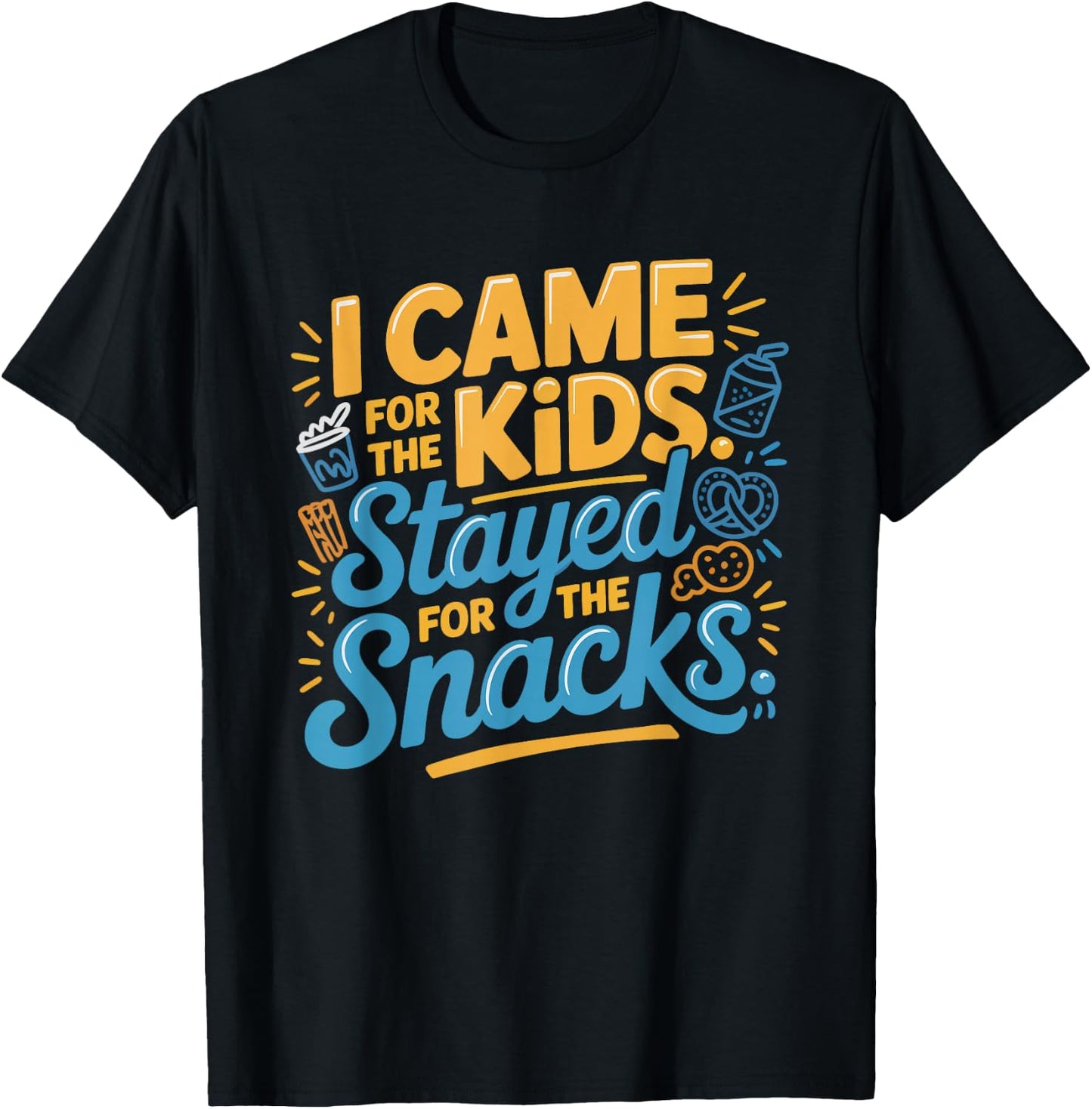 Vbs Came Kids Stayed Snacks Humor Vacation Bible T-Shirt - T-Shirt | Black