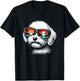 Cool Maltipoo Puppy with Sunglasses Graphic Design T-Shirt - T-Shirt | Black