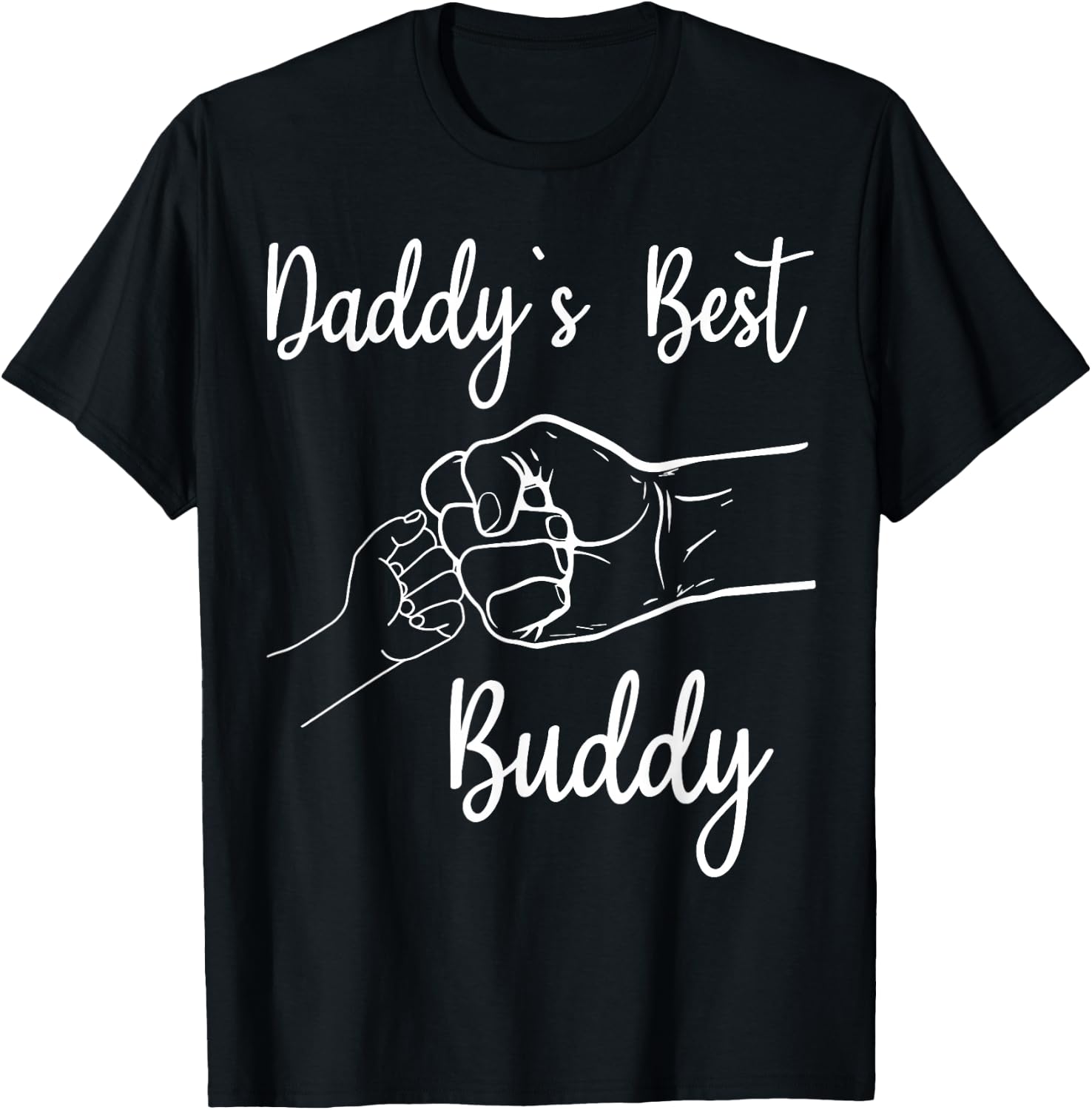 Daddy's Best Buddy boys kids Best Dad Daughter Father's Day T-Shirt - T-Shirt | Black