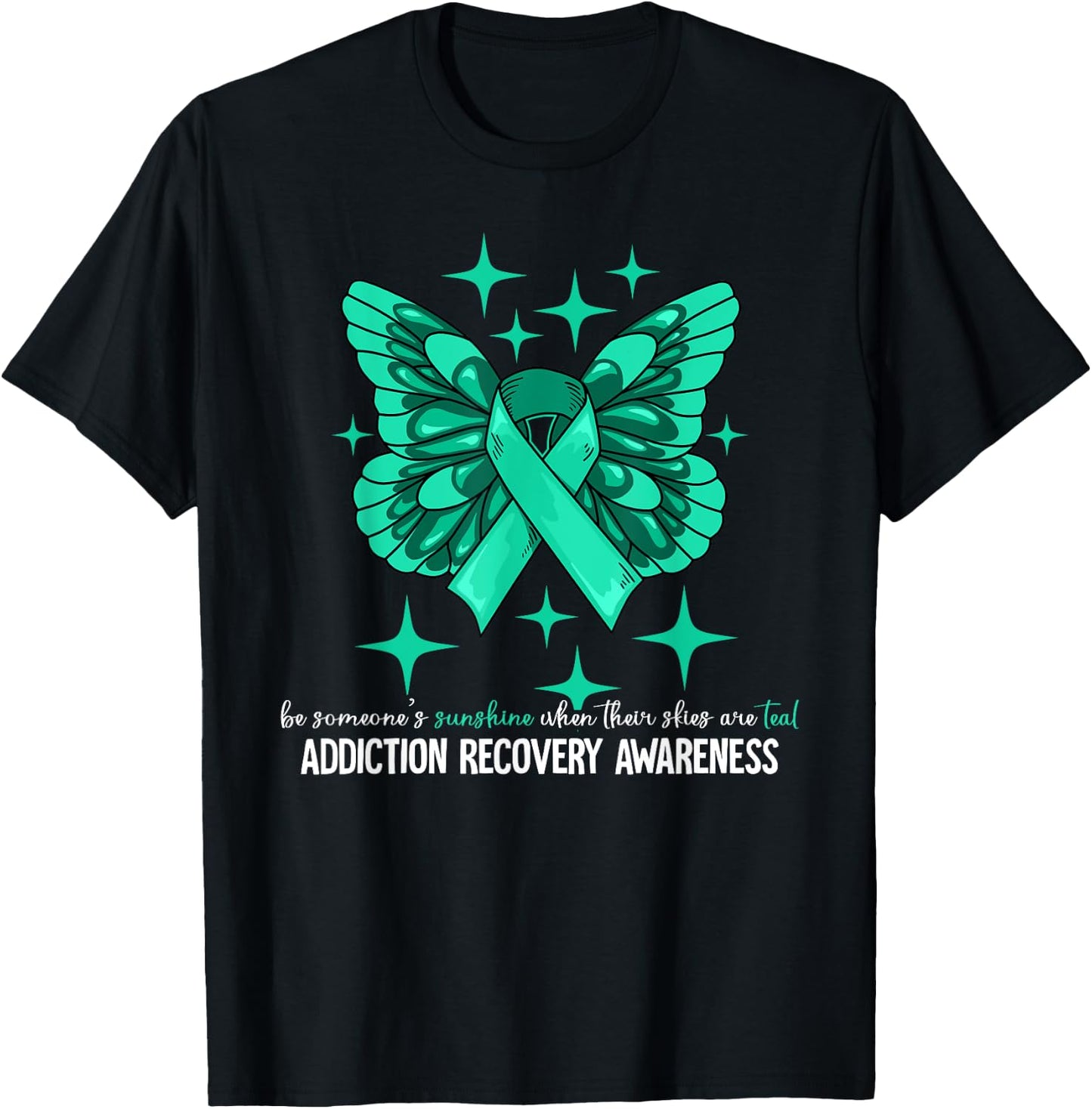 Addiction Recovery Awareness T-Shirt - T-Shirt | Black