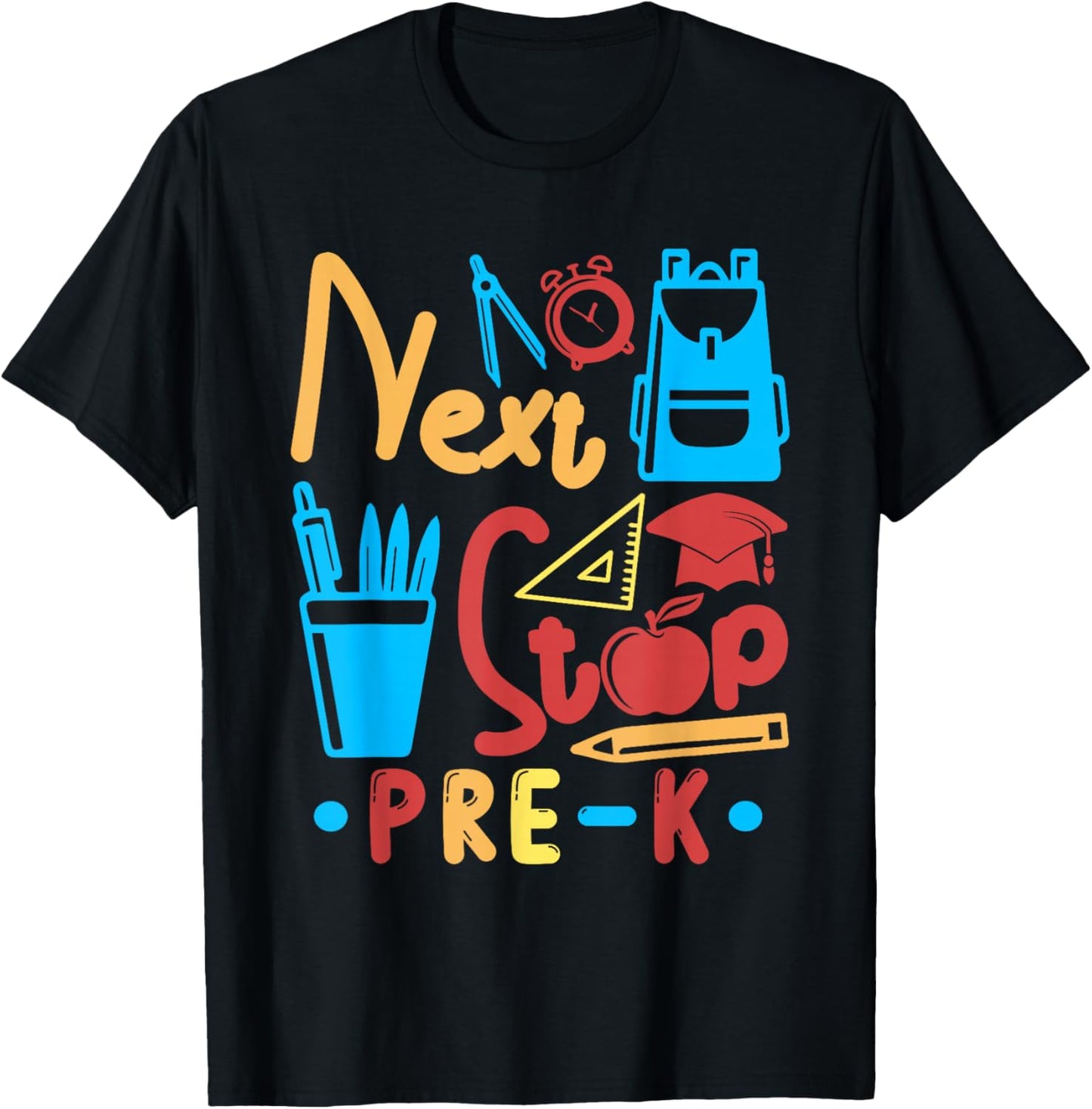 Next Stop Pre-K Costume Graduation Matching Students T-Shirt - T-Shirt | Black