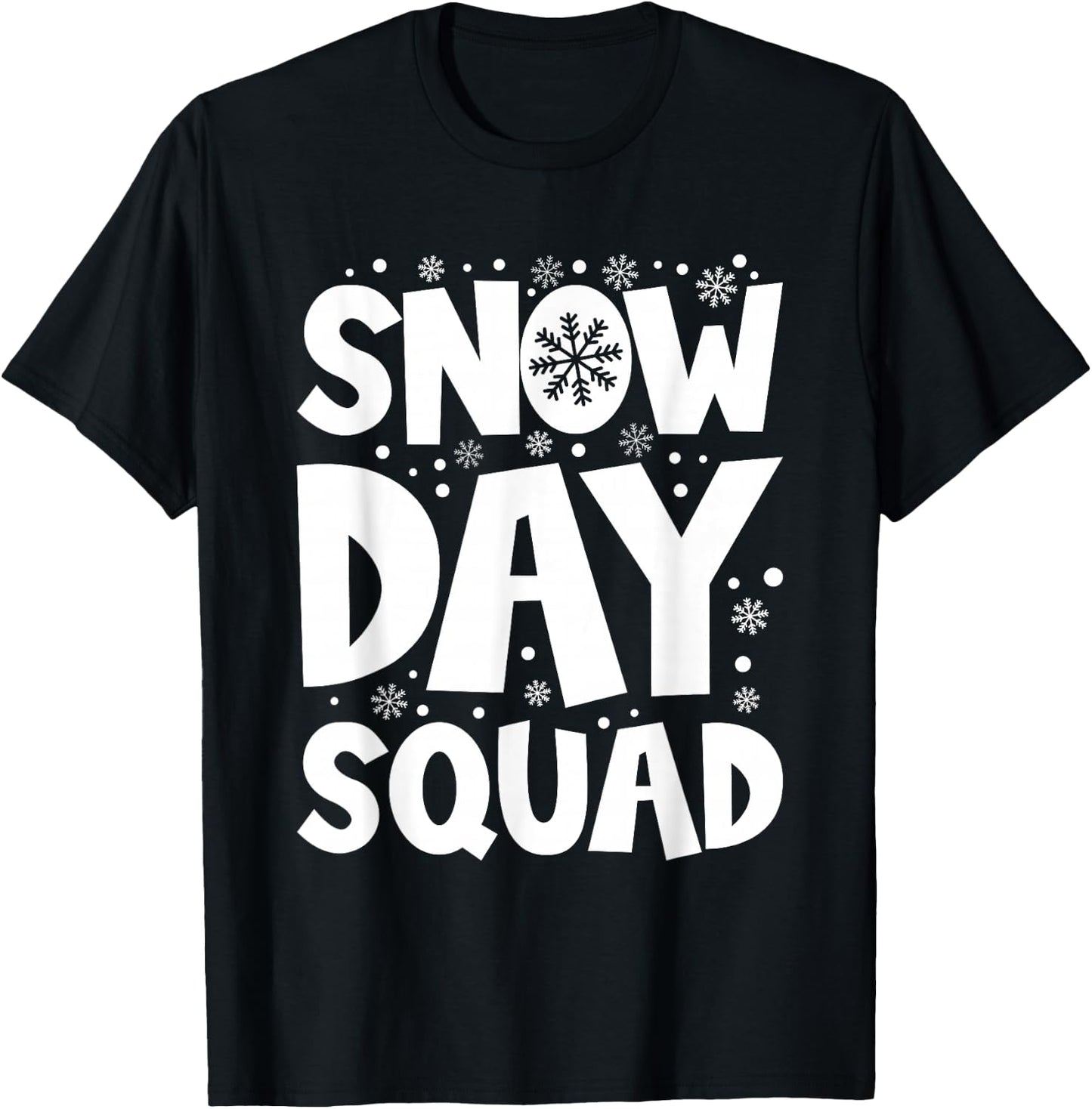 Snow Day Squad Snow Days Supporter T-Shirt - T-Shirt | Black