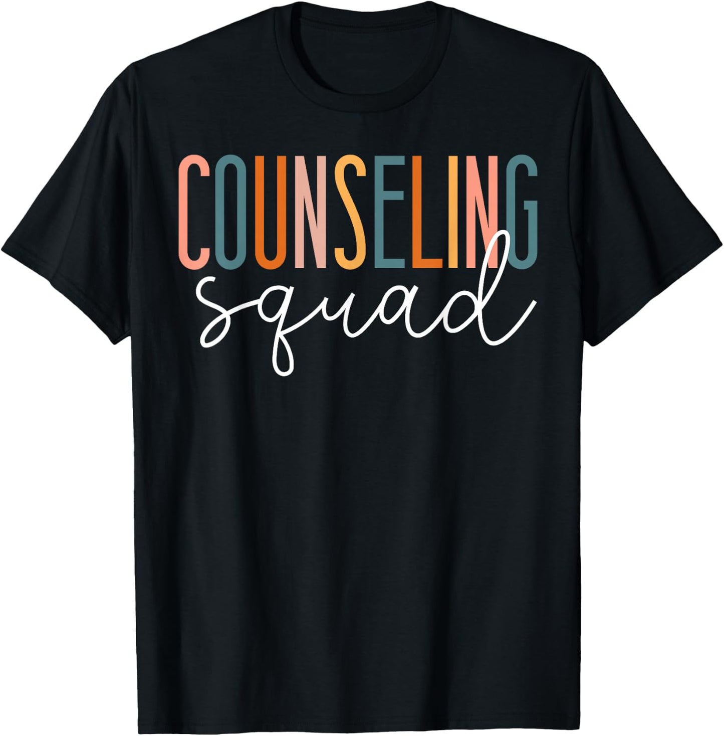 School Counselor Counseling Squad T-Shirt - T-Shirt | Black