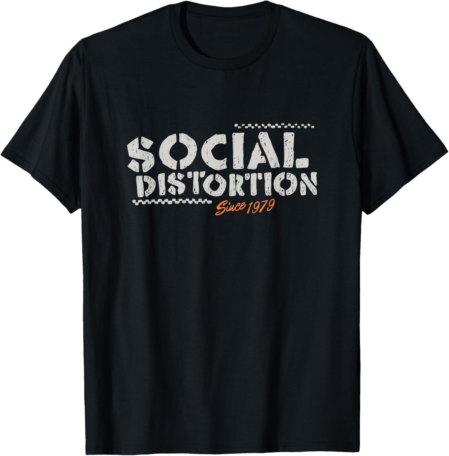 Offizielles Social Distortion Schwarz , Erwachsene, Klein, , Kurzarm, Party, Lässig T-Shirt - T-Shirt | Black