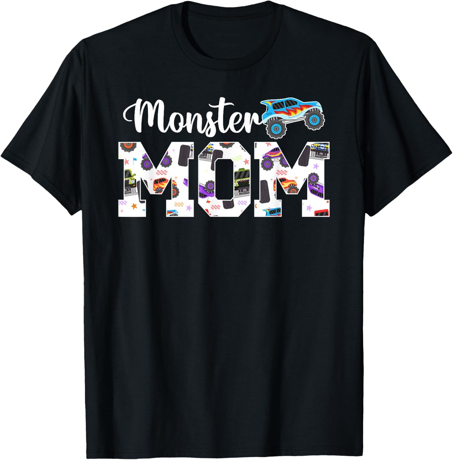 Monster Mom Monster Truck Mom Monster Truck Mother T-Shirt - T-Shirt | Black