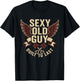 Funny Old Biker Sexy Old Guy 65th Birthday Aging Biker T-Shirt - T-Shirt | Black