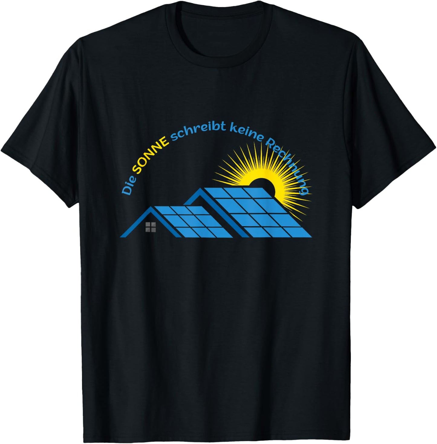 Fotovoltaik Solar Sonnenstrom Solarstrom Photovoltaik T-Shirt - T-Shirt | Black