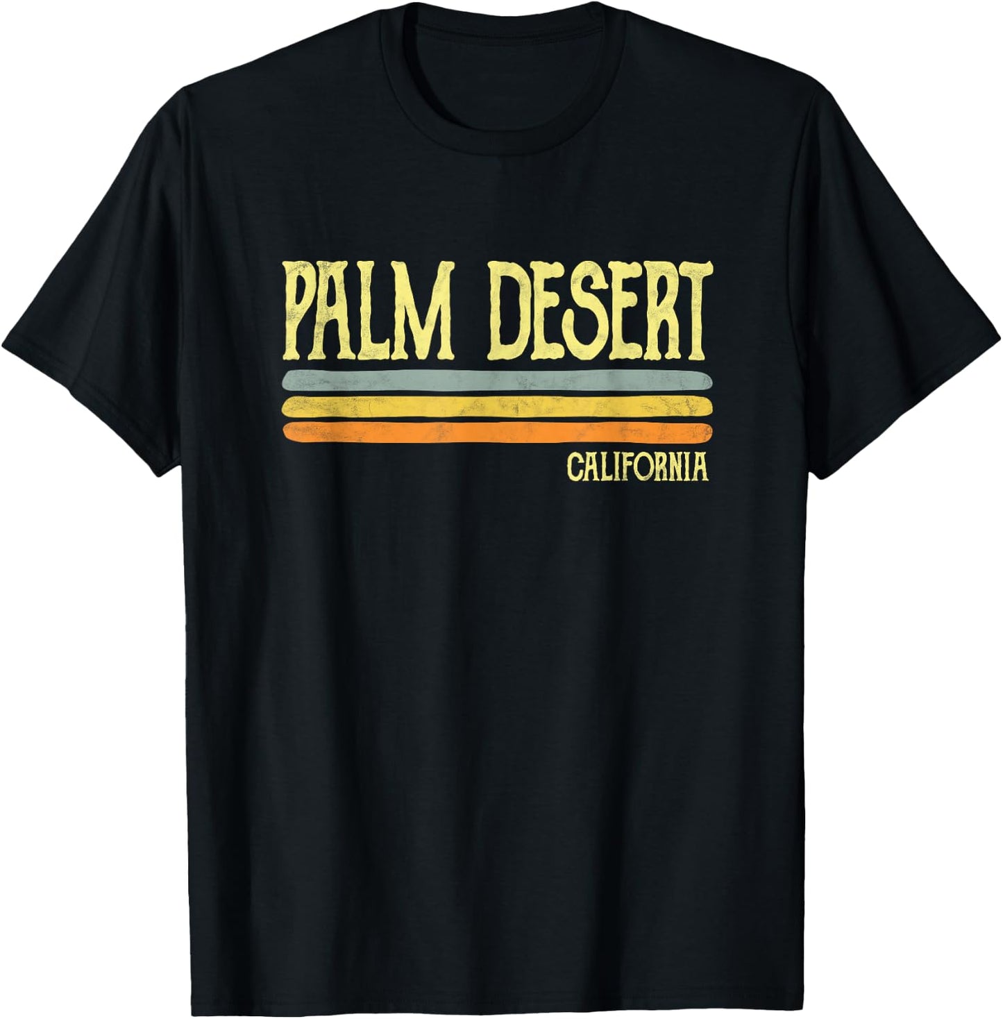 Vintage Palm Desert California CA Souvenir Gift T-Shirt - T-Shirt | Black