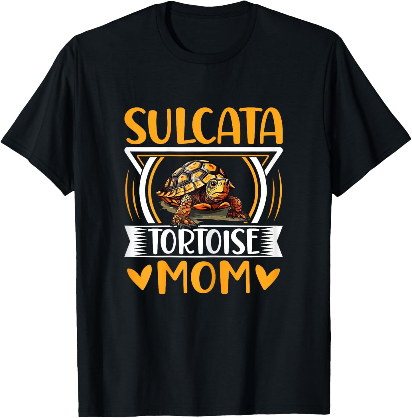 Mother Reptile Tortoise Species - Sulcata Tortoise Mom T-Shirt - T-Shirt | Black