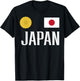 Japan Flag Japanese Football Soccer Fan Men Women Kids T-Shirt - T-Shirt | Black