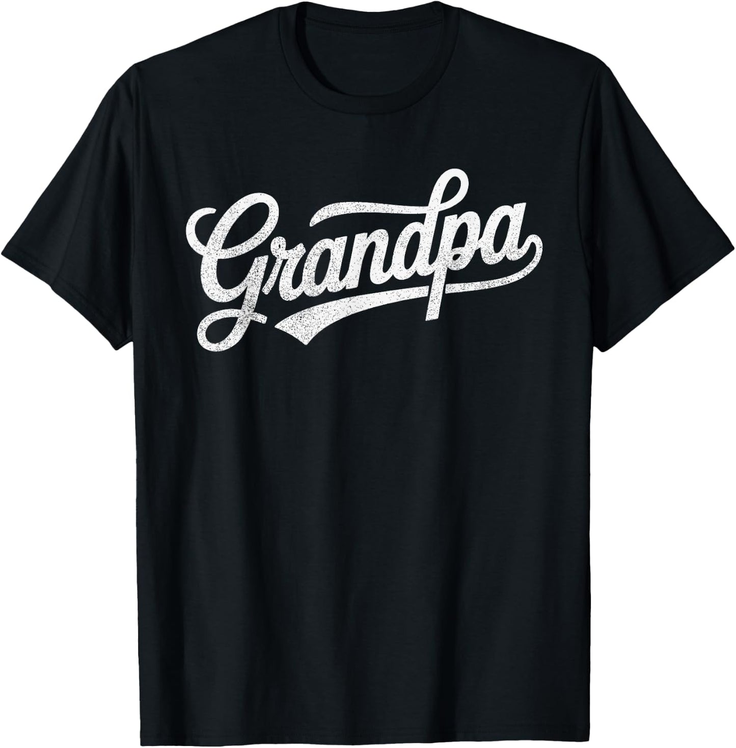 Vintage Distressed Classic Grandpa Father's Day T-Shirt - T-Shirt | Black