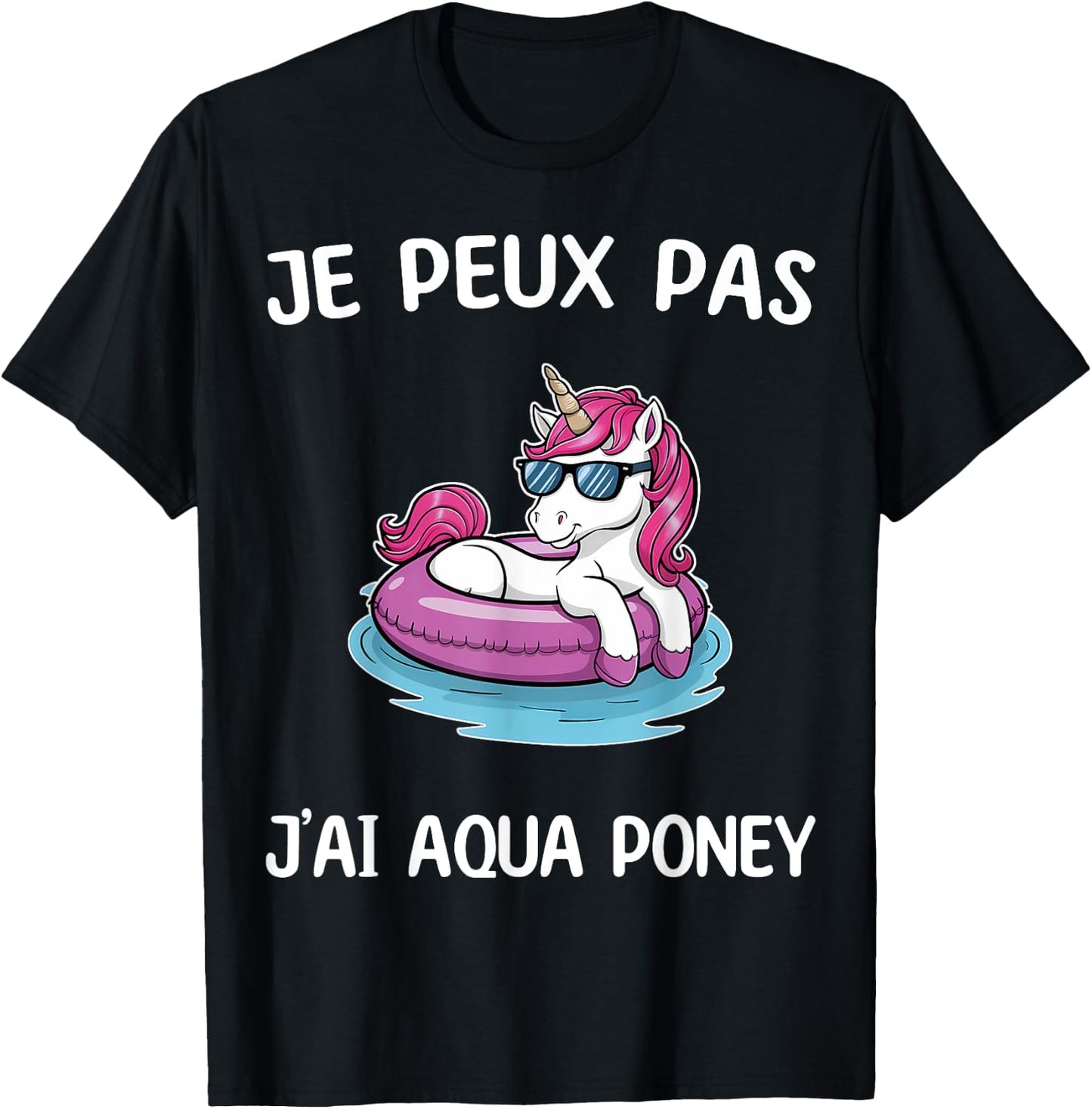 I Can't Have Aqua Pony , Black, S T-Shirt - T-Shirt | Black