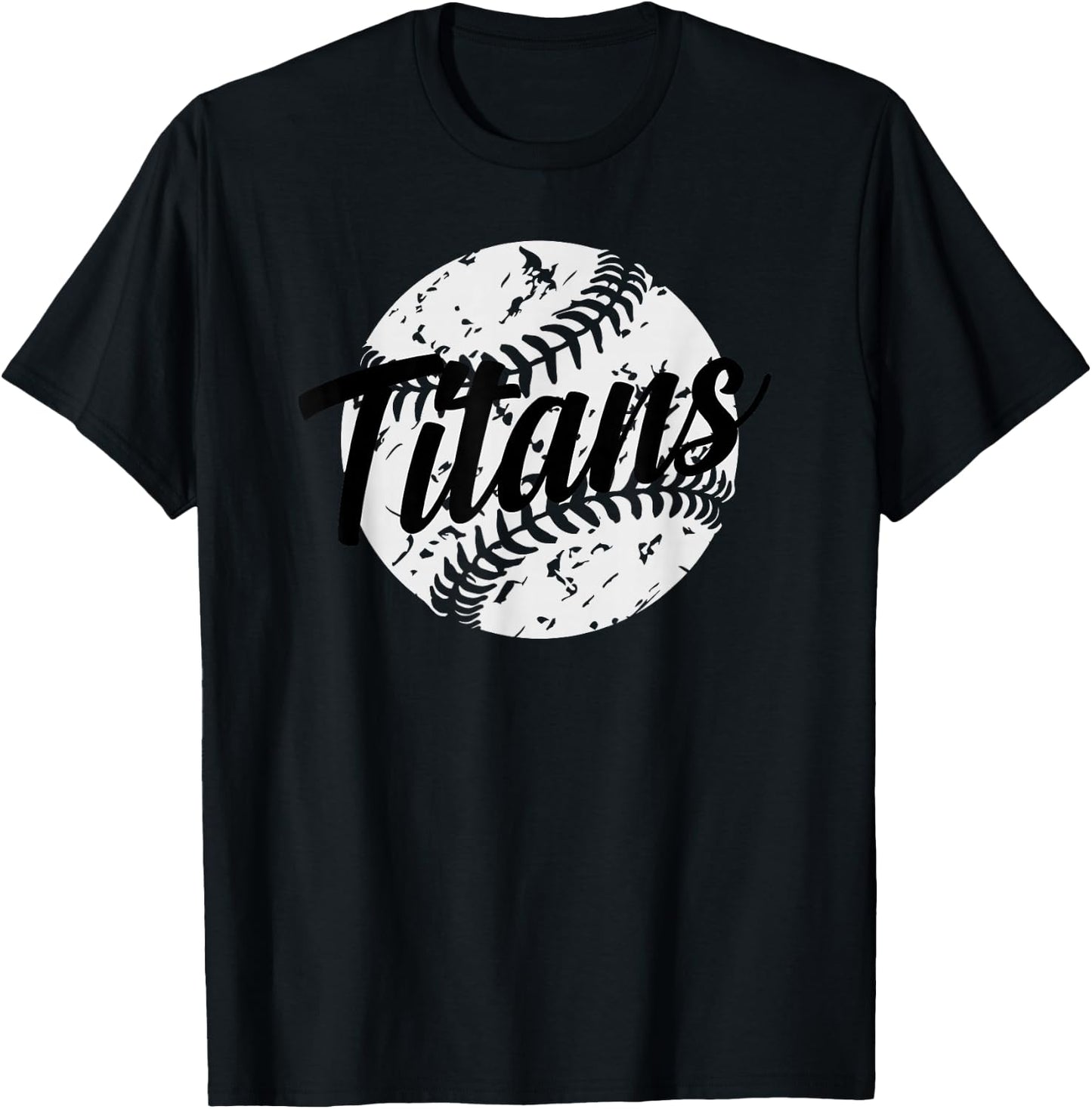 Titans Baseball Softball T-Shirt - T-Shirt | Black