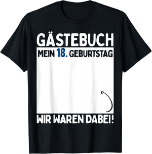 18th Birthday Boy Girl 18 Years 2006 Funny Gift , black T-Shirt - T-Shirt | Black