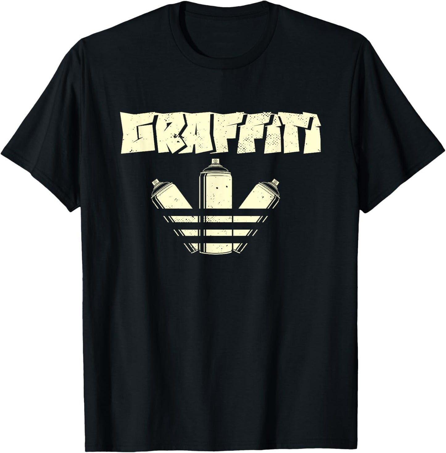Graffiti Street Urban Art Spray Paint Graffiti Artist , black T-Shirt - T-Shirt | Black