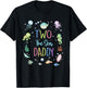 Two The Sea Daddy 2nd Birthday Girl Matching Family Party T-Shirt - T-Shirt | Black