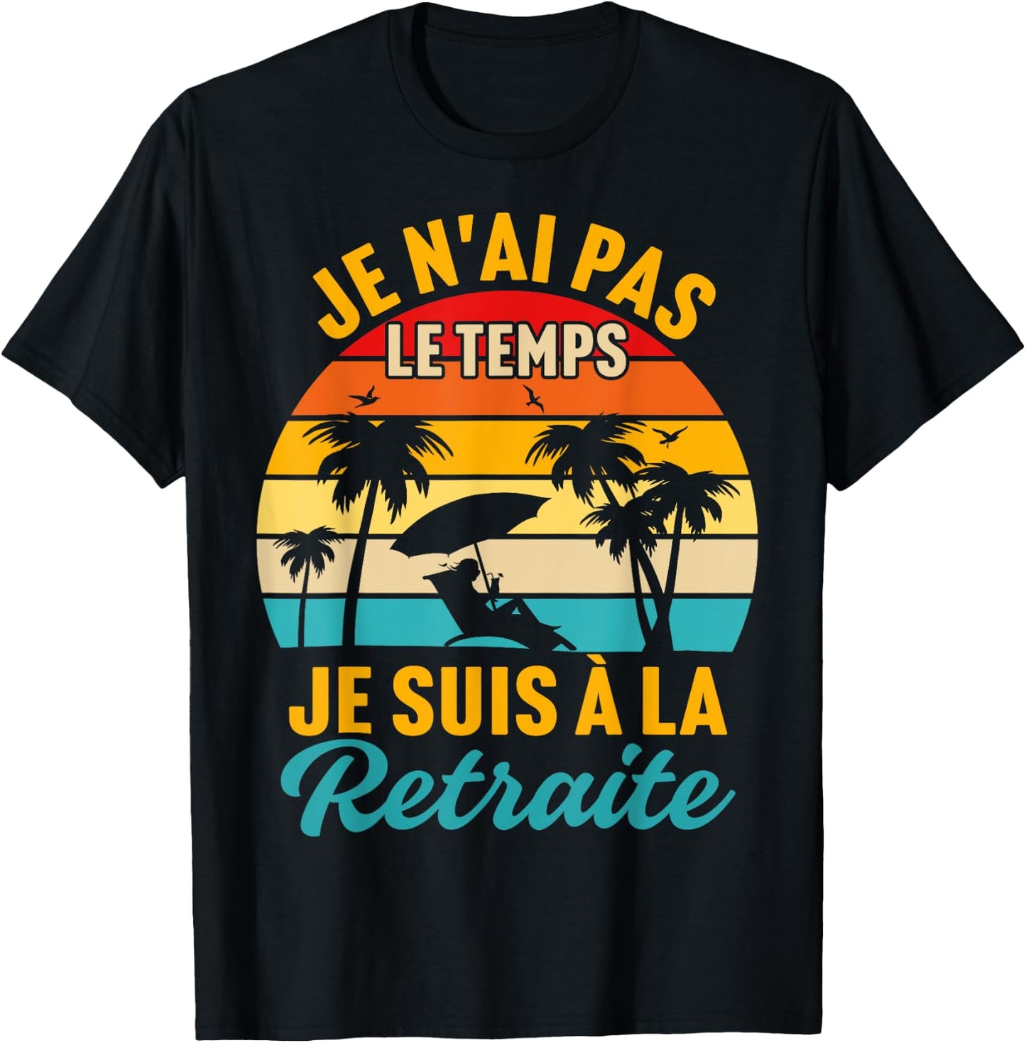 Retirement Gift Funny Dad Retro Retirement T-Shirt - T-Shirt | Black