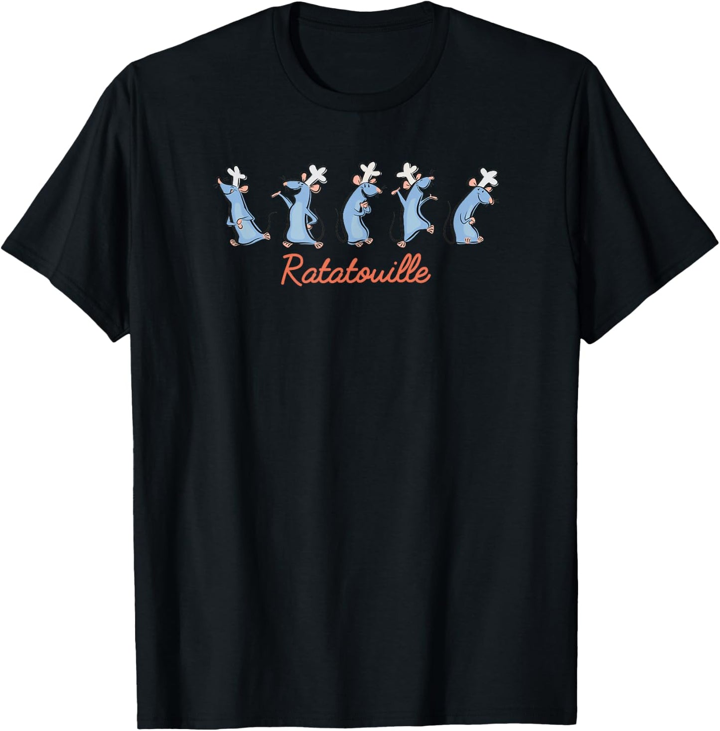 Disney Pixar Ratatouille Emotions Of Remy T-Shirt - T-Shirt | Black